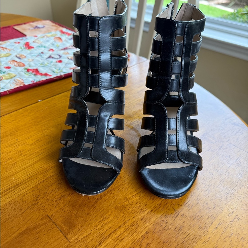 Michael Kors Black Gladiator Heels